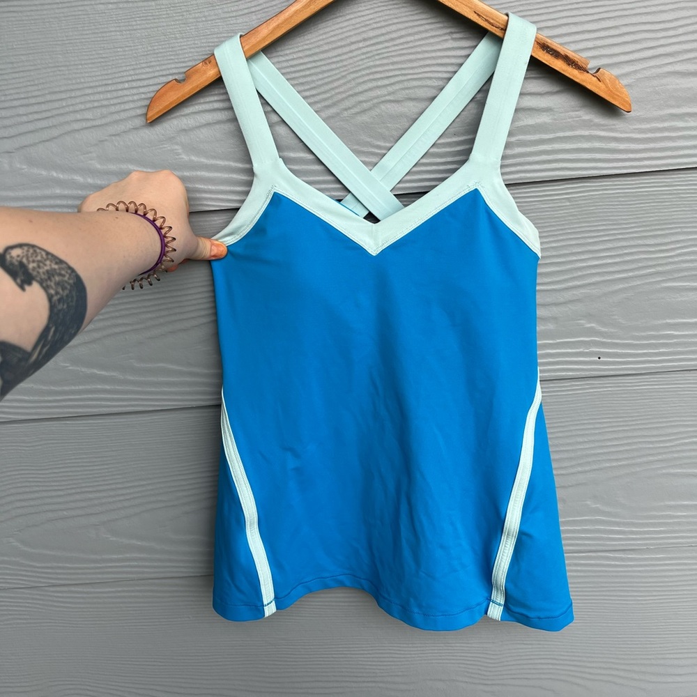 Blue Retro Lululemon Tank Top